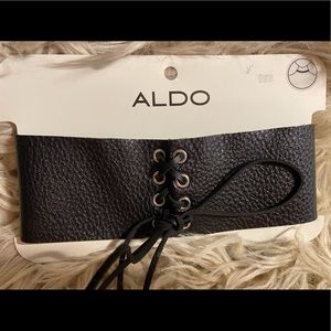 ALDO Black faux leather Choker